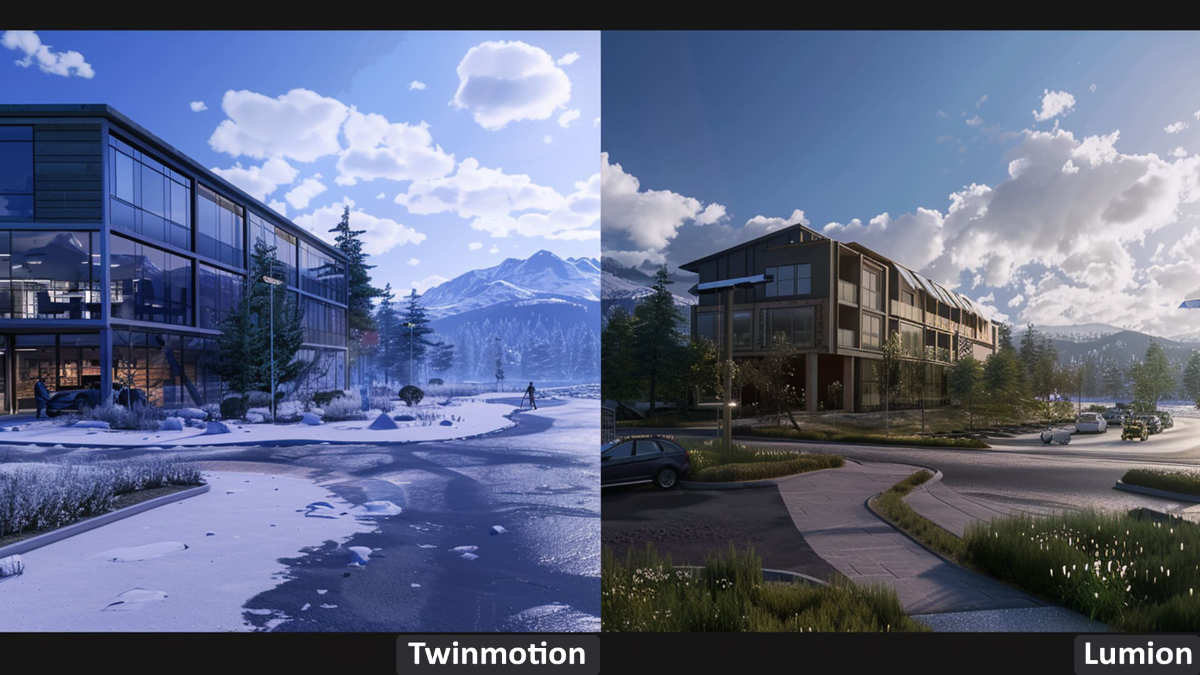 Comparing Lumion Pro v4.5.1 with free alternatives like Twinmotion for architectural visualization.