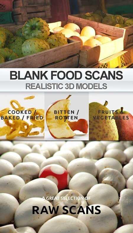 Blanc Realistic - Scanned Food - 3D Models