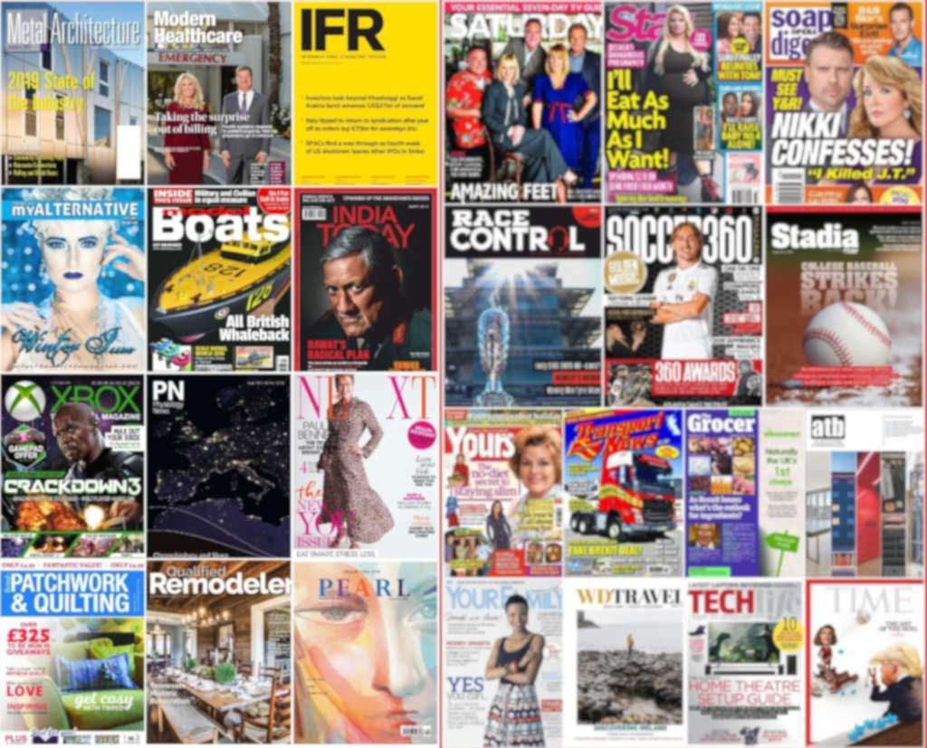 assorted magazines 20 january 2019