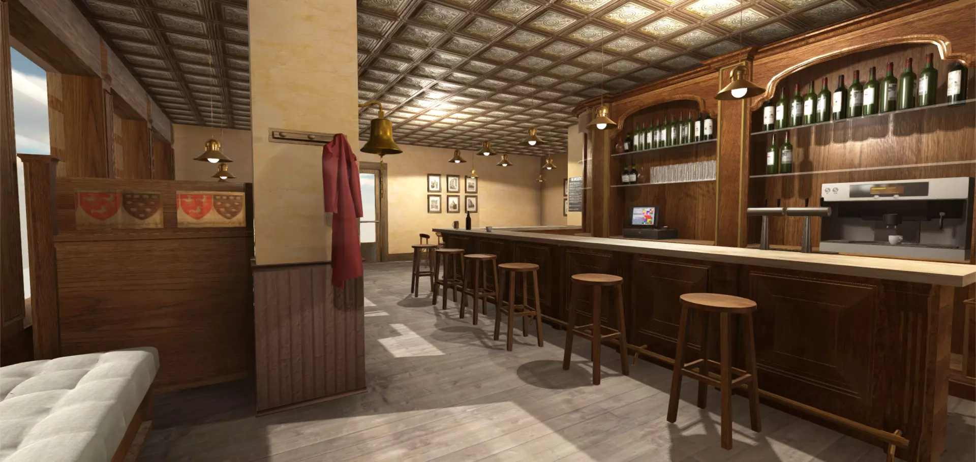 Tavern Bar Interior