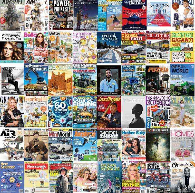 assorted magazines 2021