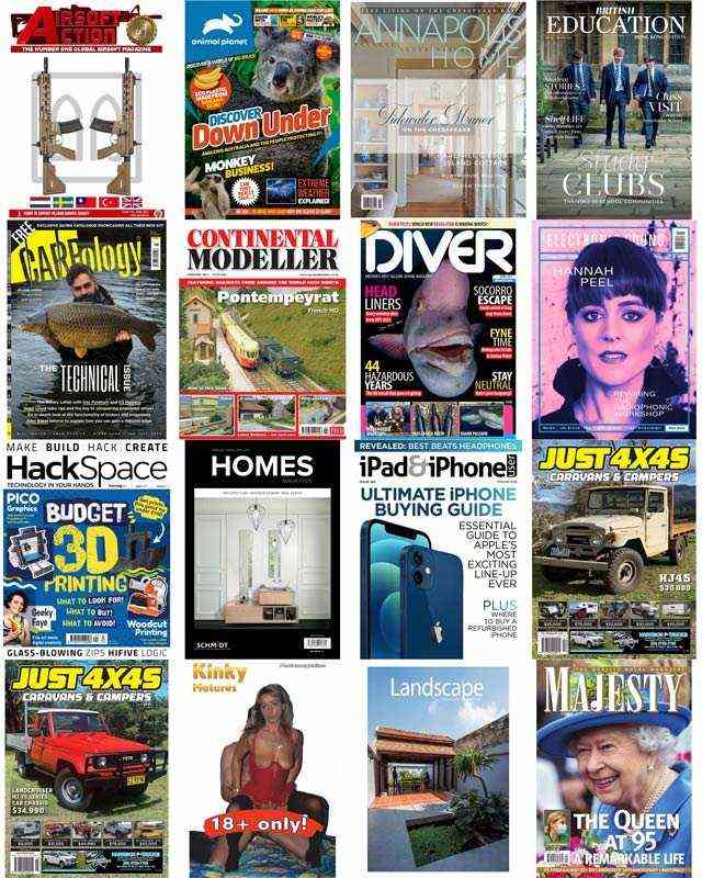assorted magazines 2021