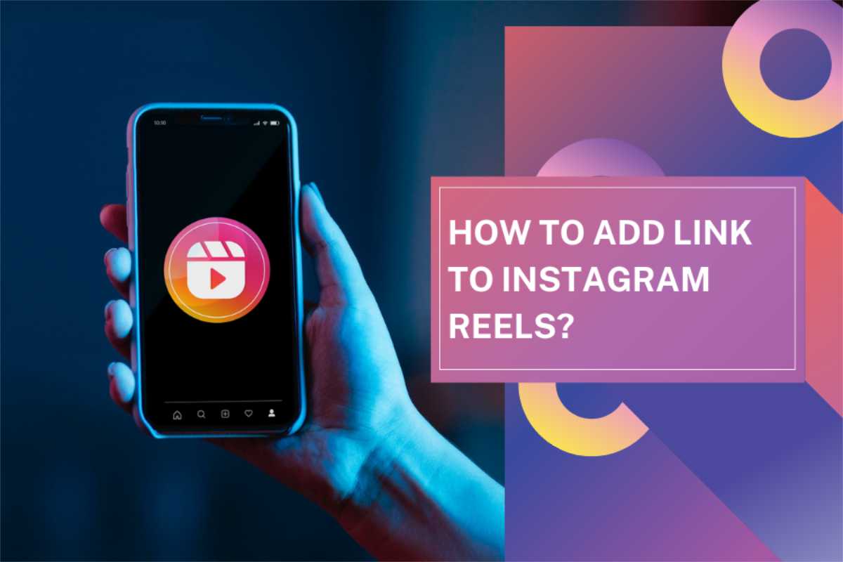 Step-by-step tutorial screenshot for adding linked Reel on Instagram app