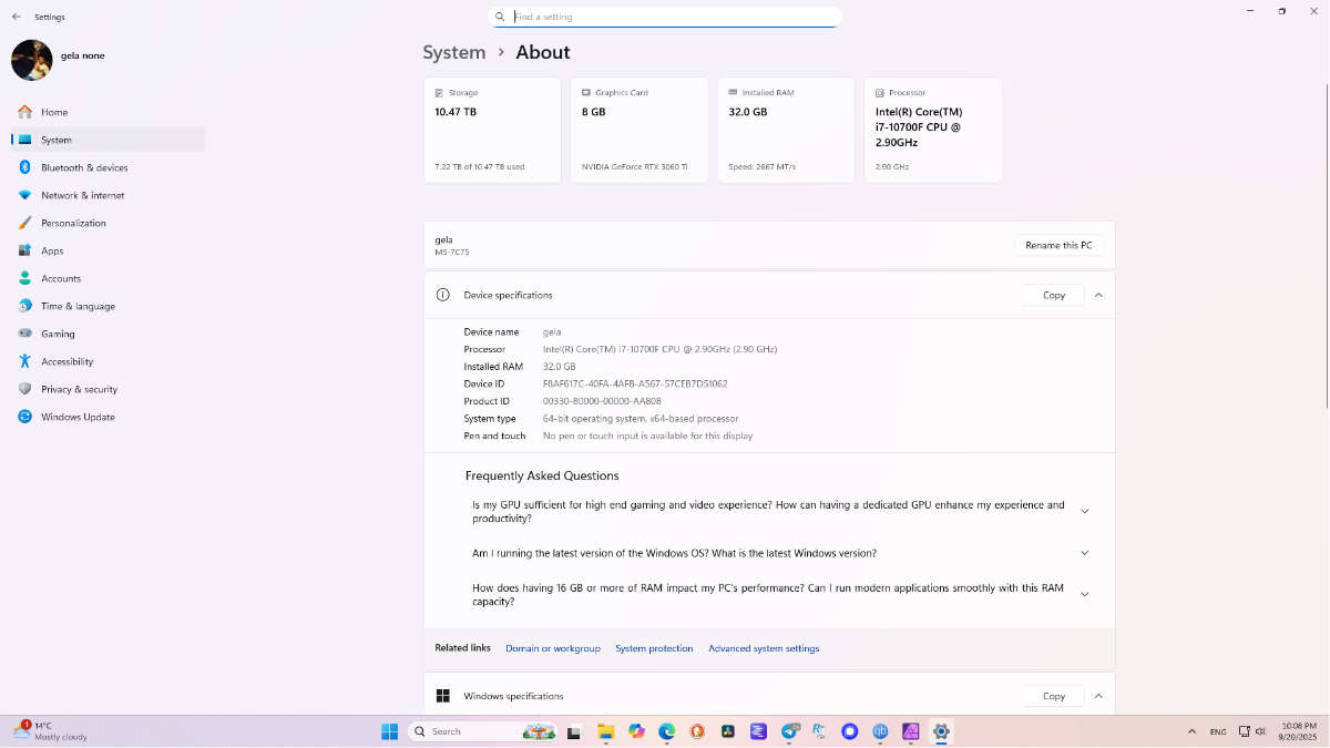 Windows 11 Pro 2025 Non-TPM system requirements infographic