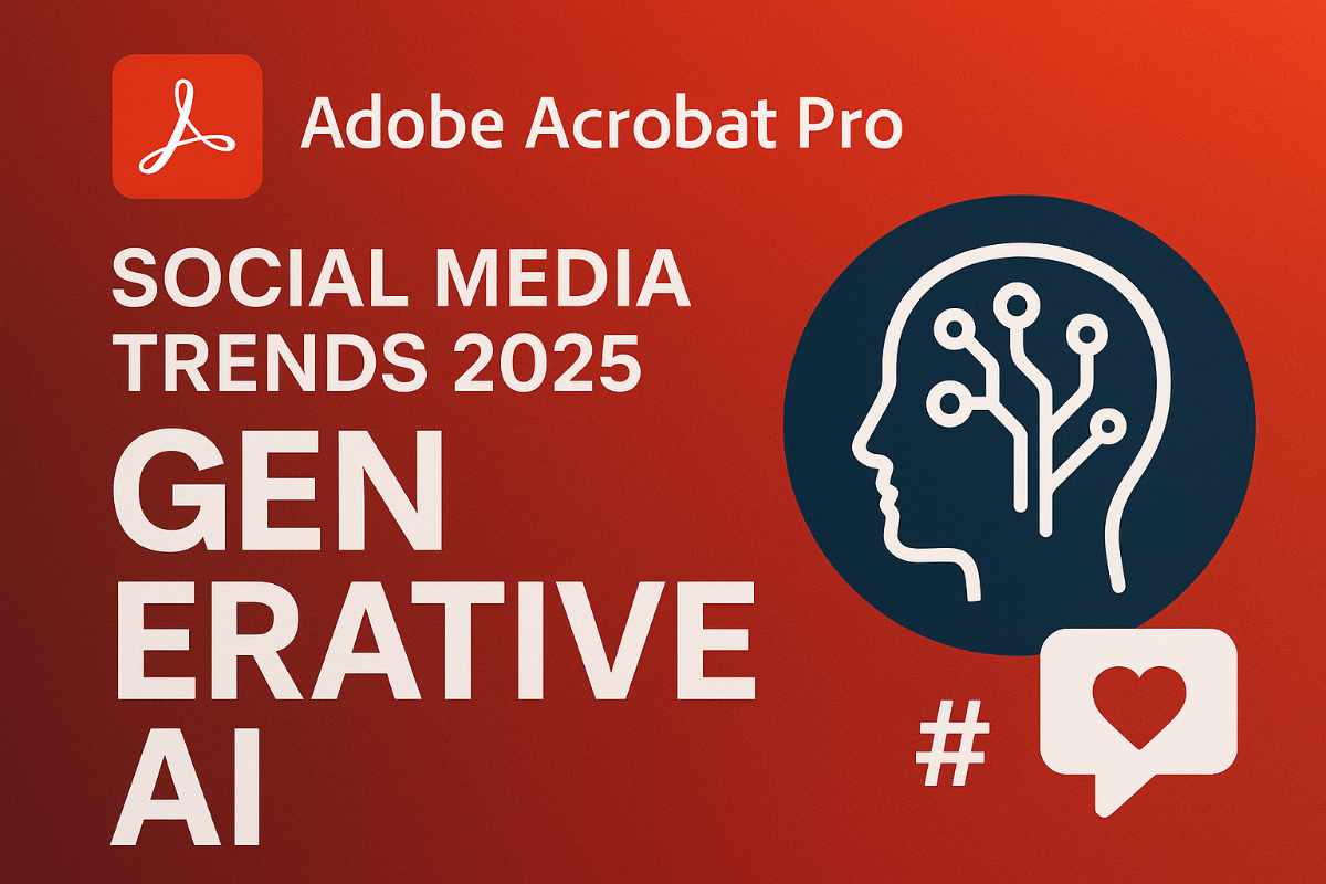 Adobe Acrobat Pro 2025 social media trends 2025 generative AI