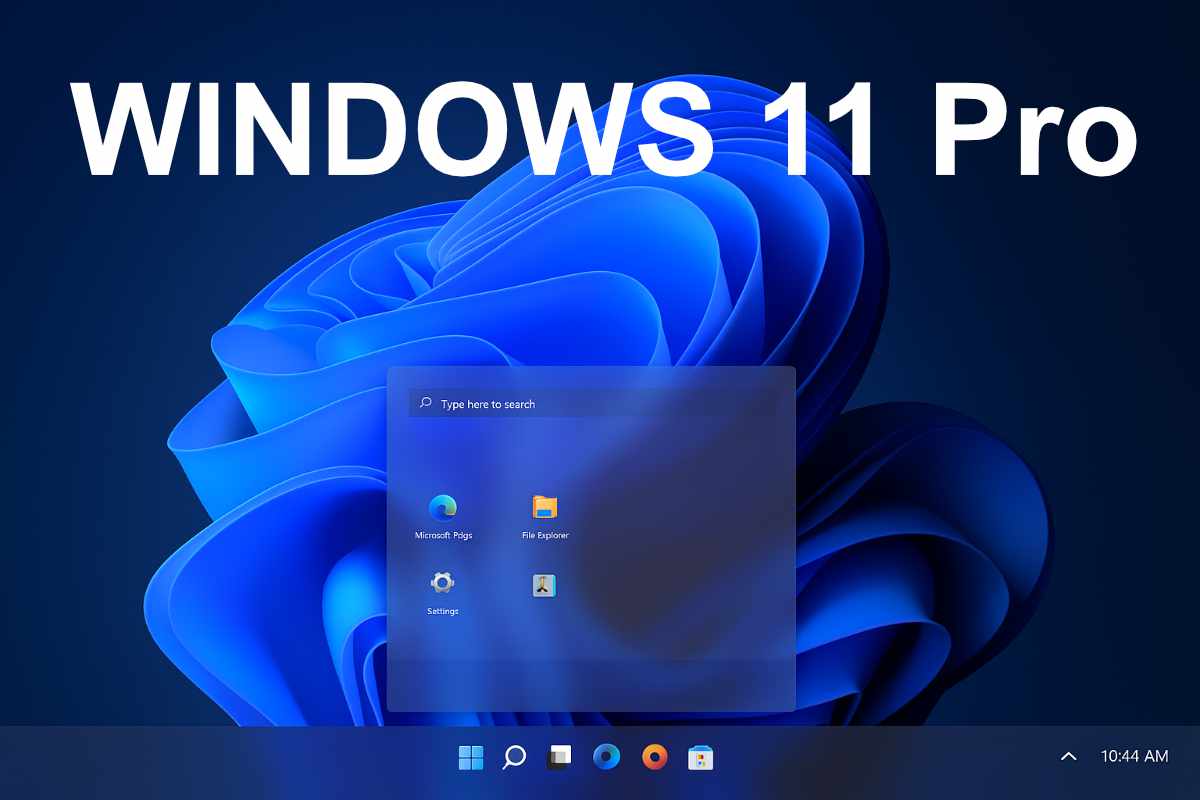Windows 11 Pro 2025 desktop interface with rounded corners and transparency