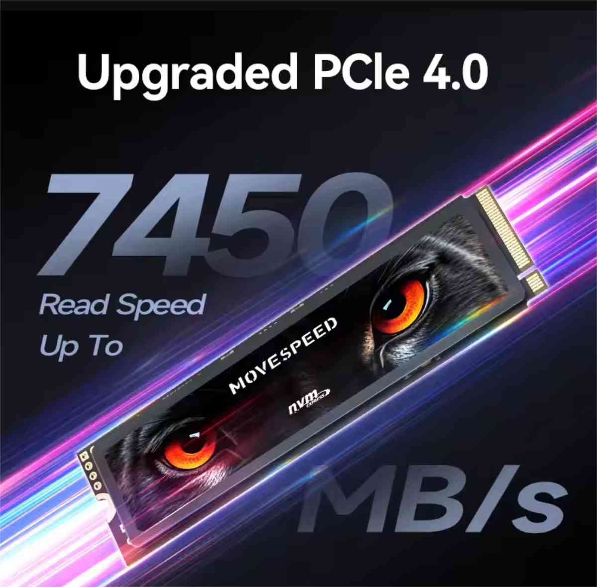 MOVESPEED 7450MB/s SSD NVMe M.2