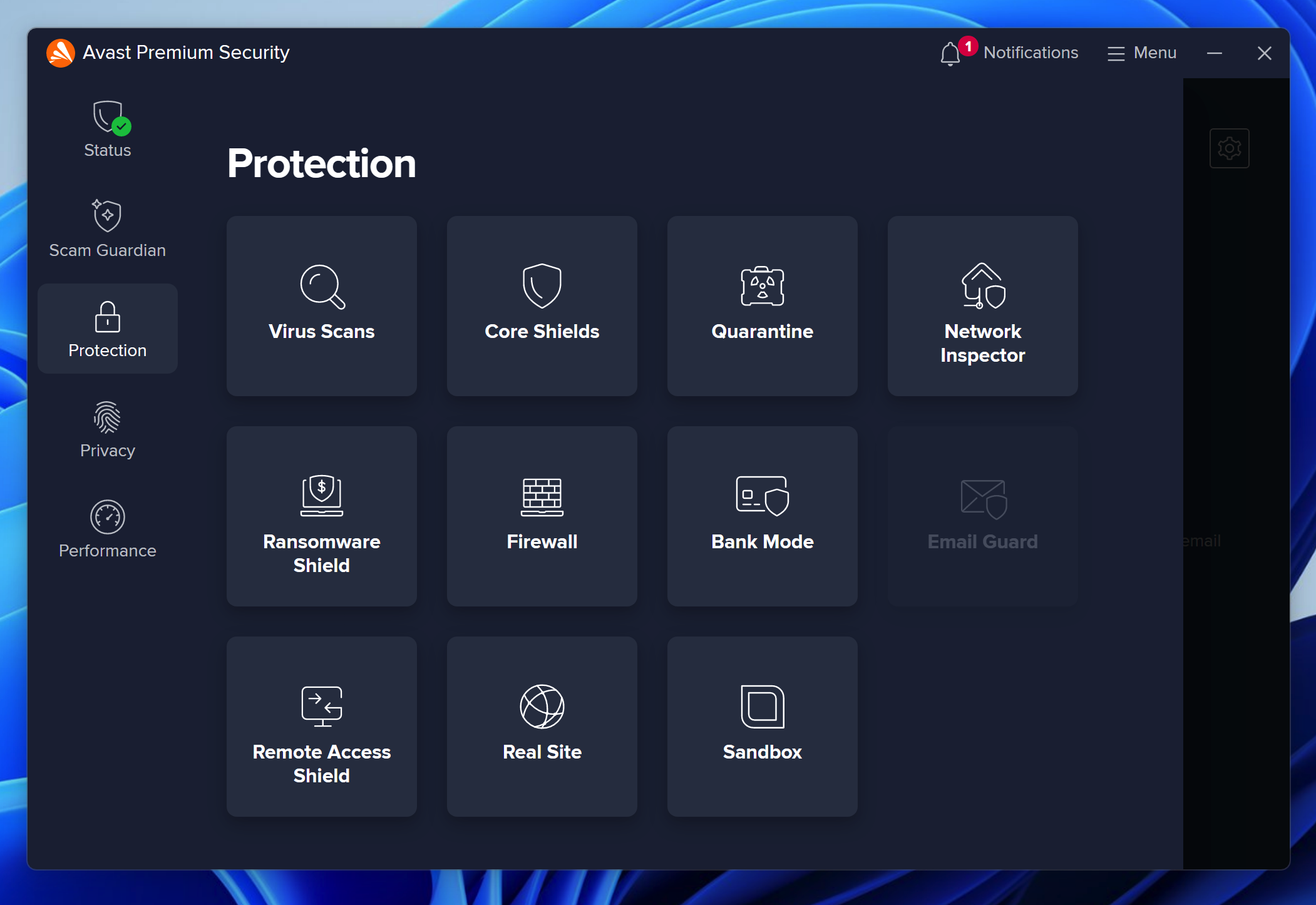 Highlighted features of Avast Premium Security 2026