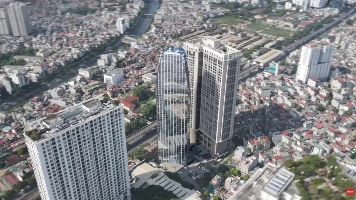 Immersive cityscape built with V‑Ray Gaussian Splats, dynamic reflections and smooth cinematic camera movement — a seamless way to craft complex urban worlds with ease.